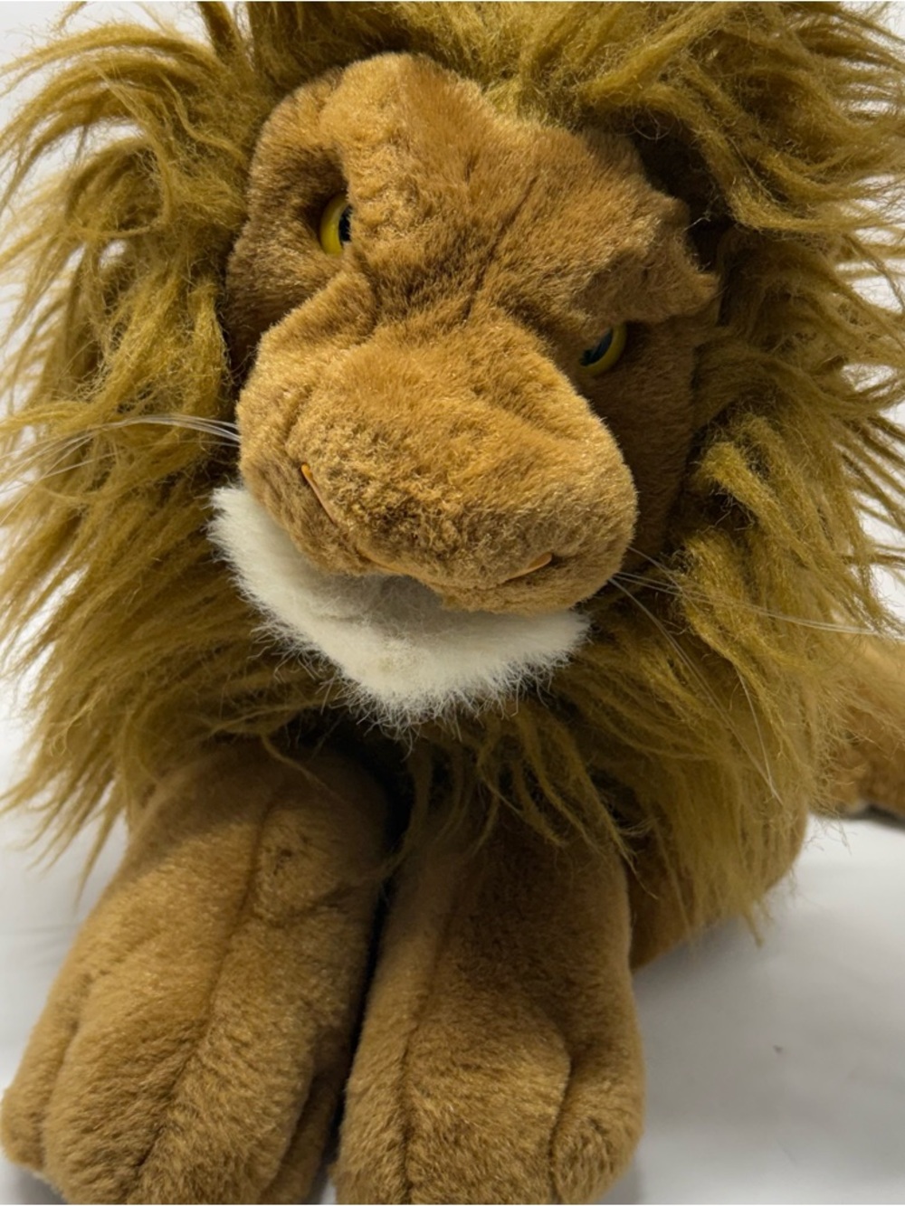 Folkmanis Full Body Lion Hand Puppet 18” Large Plush Cat Furry Kitty Folktails